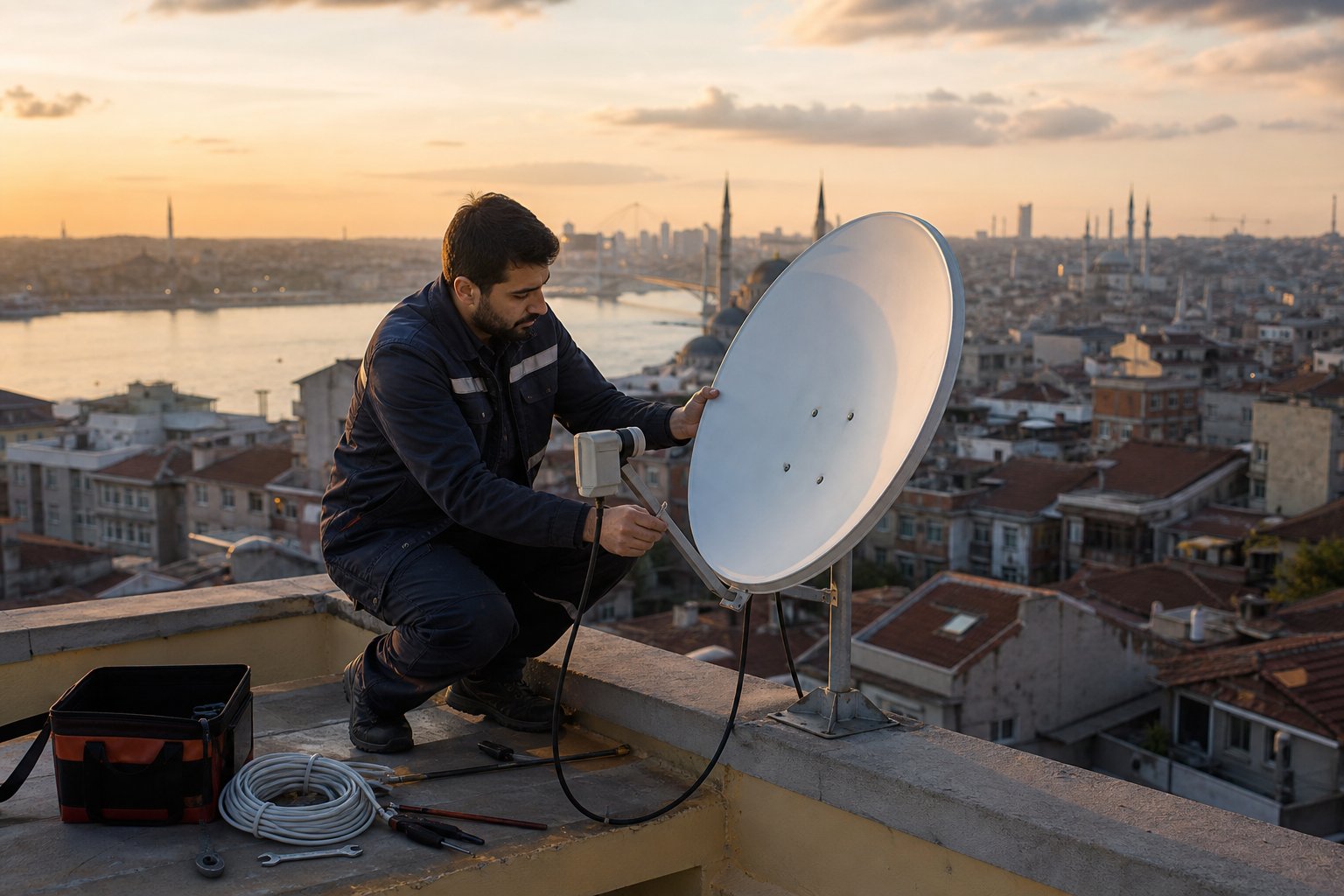 Çanak anten montajı hizmeti - Uyducu Teknik Servis, İstanbul
